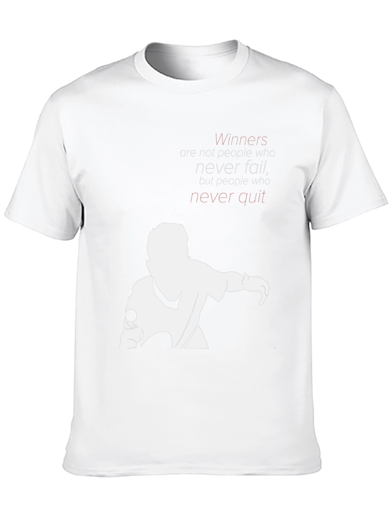 Motivational Graphic T-Shirt - Never Quit