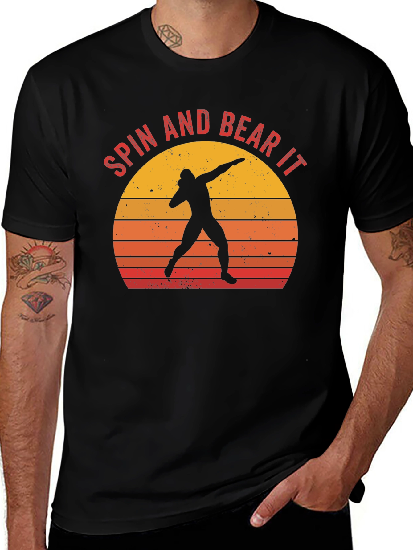 Spin and Bear It Thrower Silhouette Tee