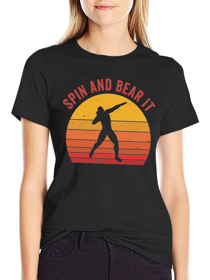 Spin and Bear It Thrower Silhouette Tee