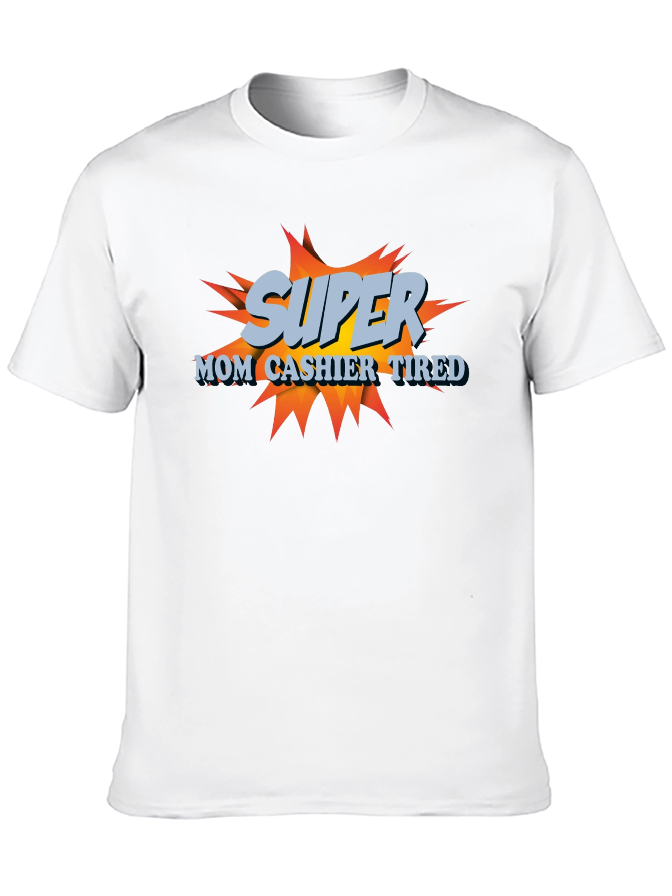 Super Mom Cashier Tired T-Shirt - Black