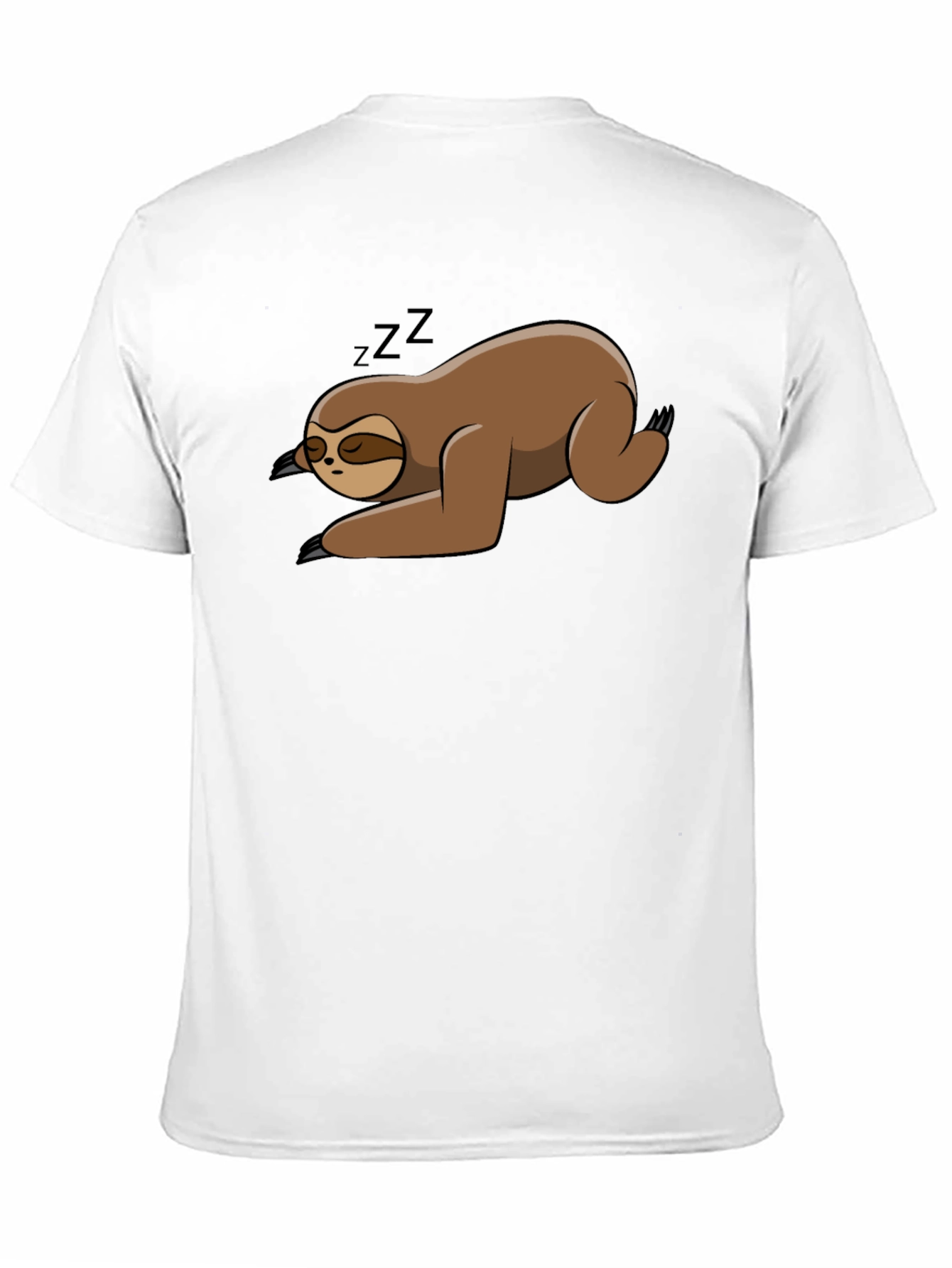 Sleeping Sloth Black T-Shirt