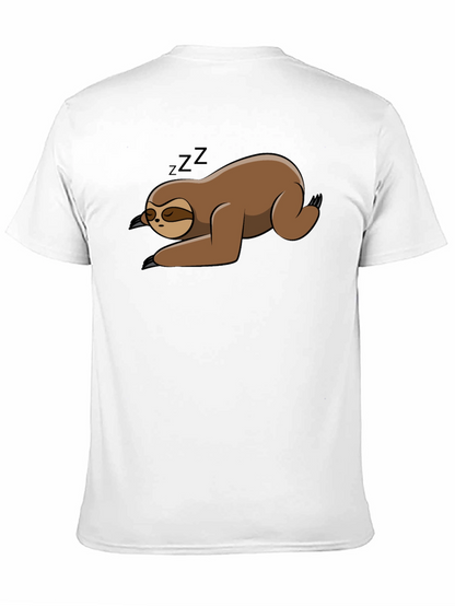 Sleeping Sloth Black T-Shirt