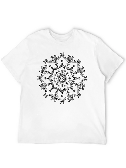 Elegant Black Mandala Graphic T-Shirt