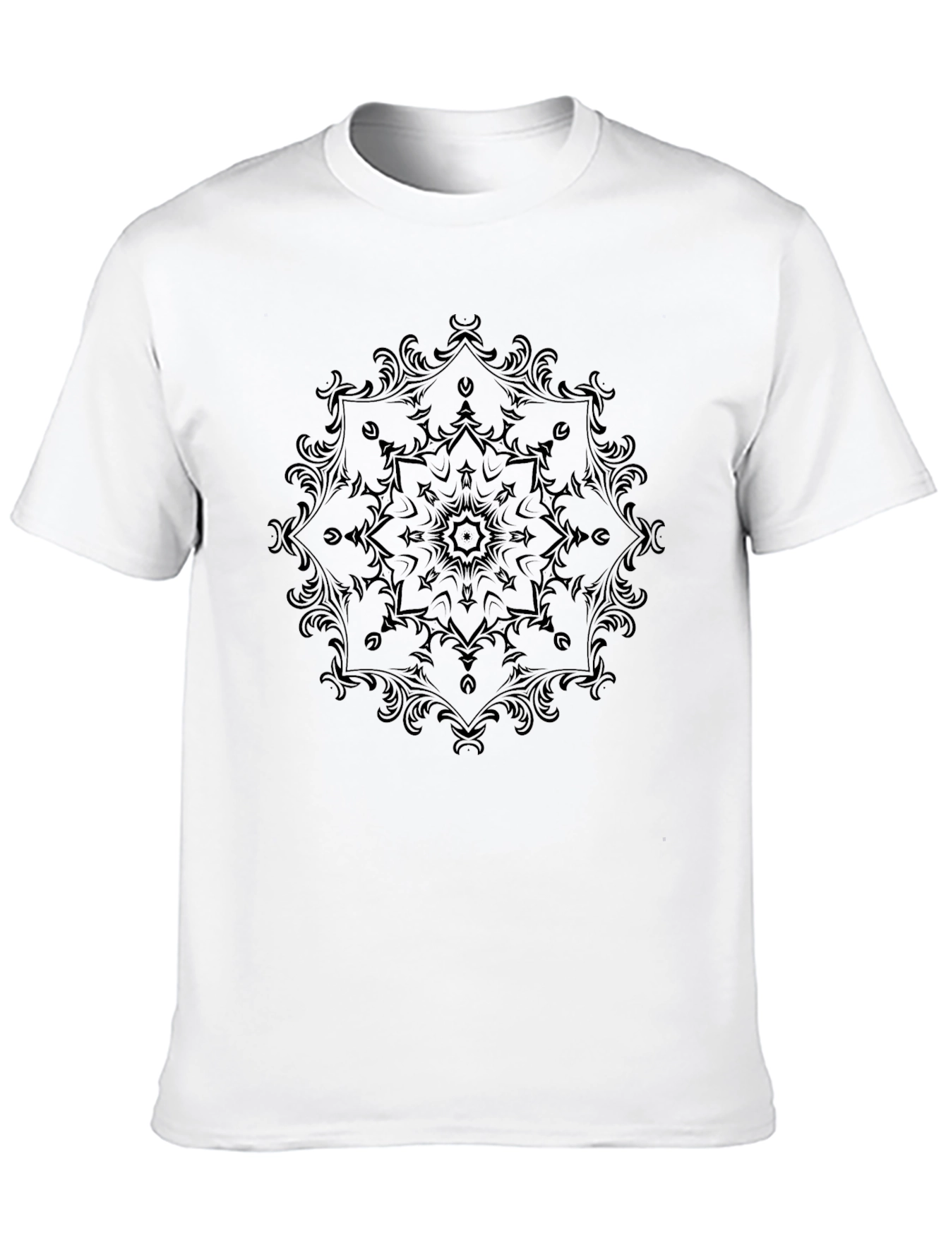 Elegant Black Mandala Graphic T-Shirt