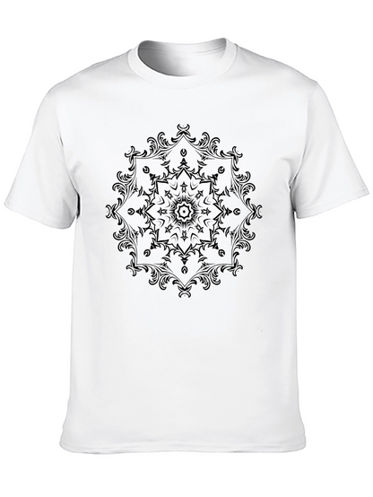 Elegant Black Mandala Graphic T-Shirt