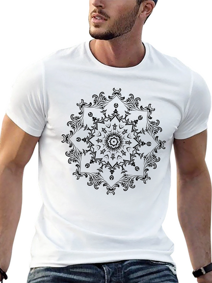 Elegant Black Mandala Graphic T-Shirt