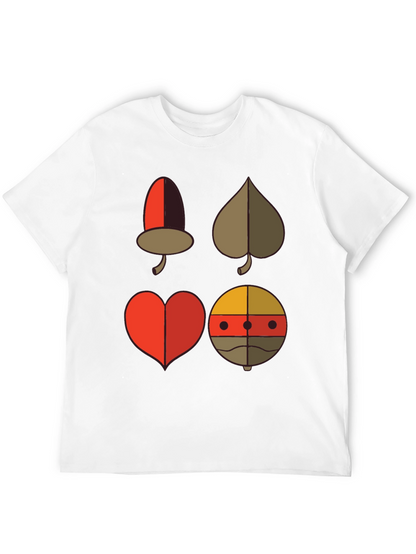 Novelty Card Suit Graphic Tee - Black