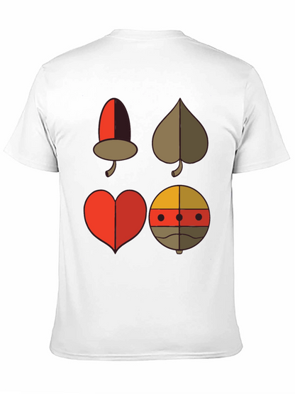 Novelty Card Suit Graphic Tee - Black
