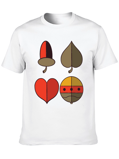 Novelty Card Suit Graphic Tee - Black