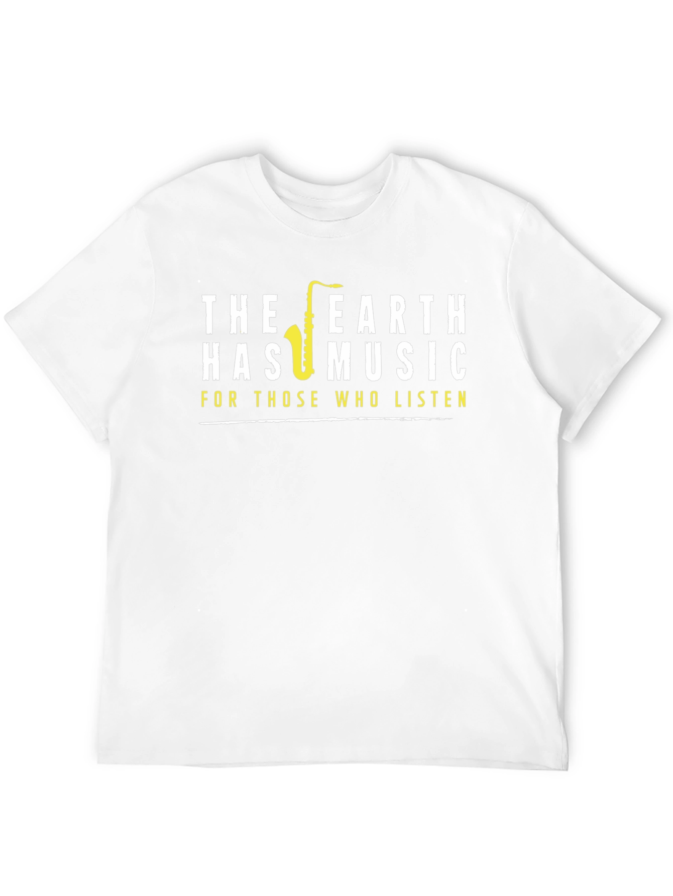 Earth Has Music T-Shirt - Saxophone Design