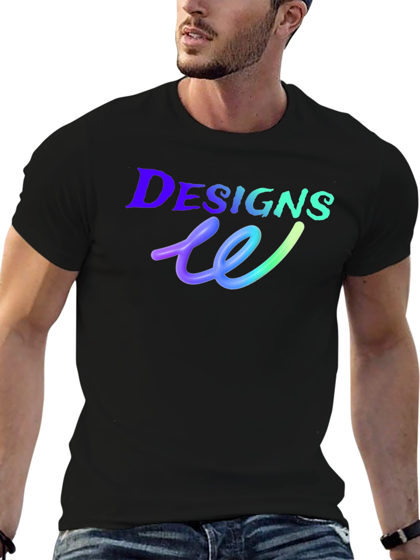 Modern Designs Graphic Tee - Black Casual Shirt