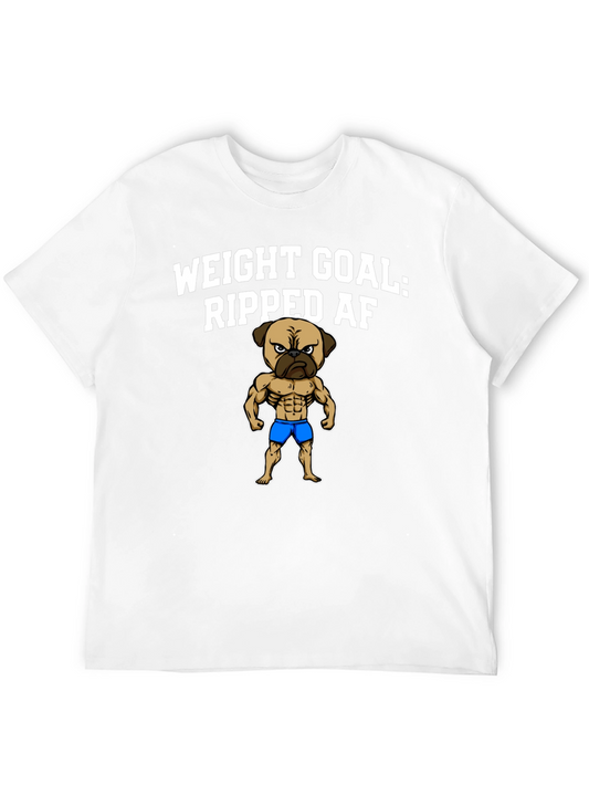 Weight Goal: Ripped AF Pug T-Shirt