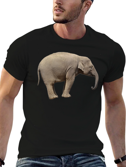 Elephant Graphic Tee - Cool Animal Print T-Shirt