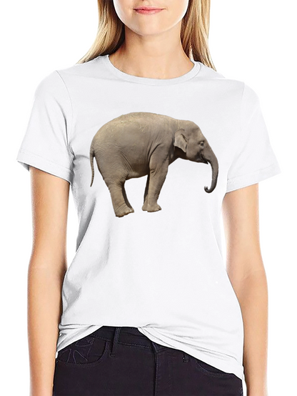 Elephant Graphic Tee - Cool Animal Print T-Shirt
