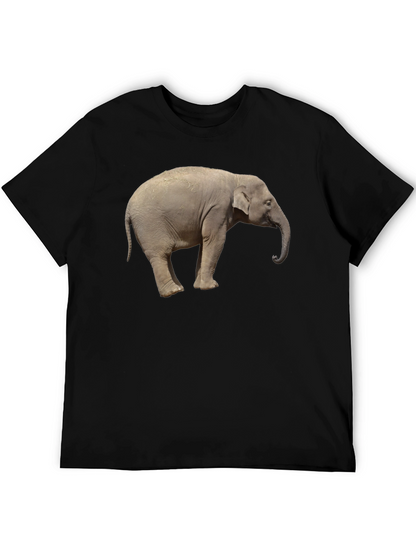 Elephant Graphic Tee - Cool Animal Print T-Shirt