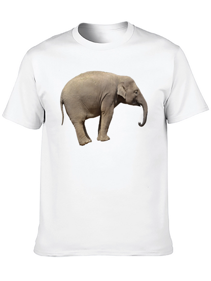 Elephant Graphic Tee - Cool Animal Print T-Shirt