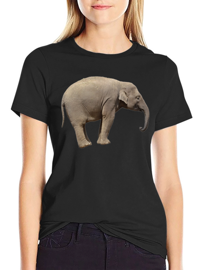Elephant Graphic Tee - Cool Animal Print T-Shirt