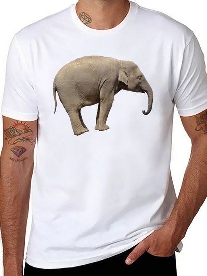 Elephant Graphic Tee - Cool Animal Print T-Shirt