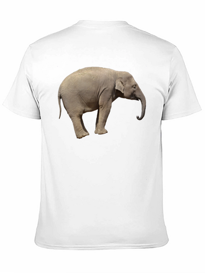 Elephant Graphic Tee - Cool Animal Print T-Shirt