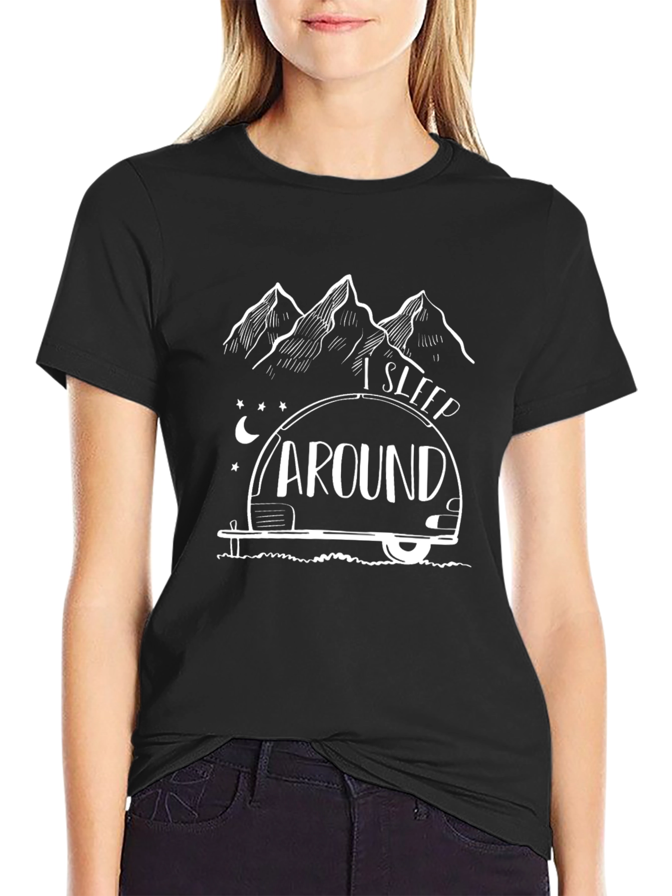 I Sleep Around Camper Graphic Tee