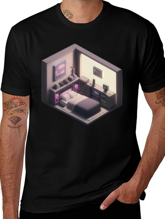 Isometric Room Graphic T-Shirt