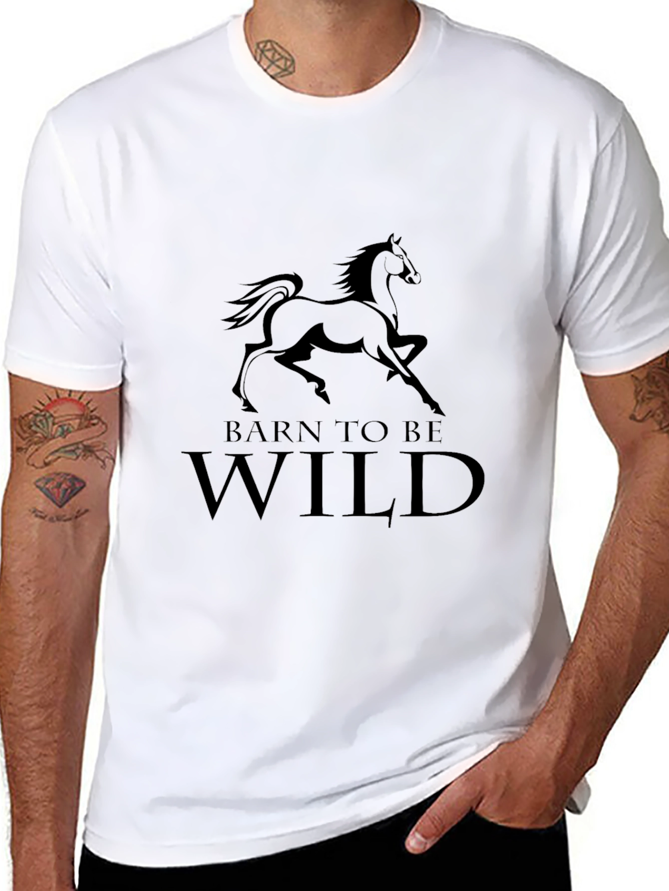 Born To Be Wild Black T-Shirt