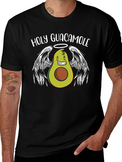 Holy Guacamole Graphic T-Shirt - Avocado Angel Tee