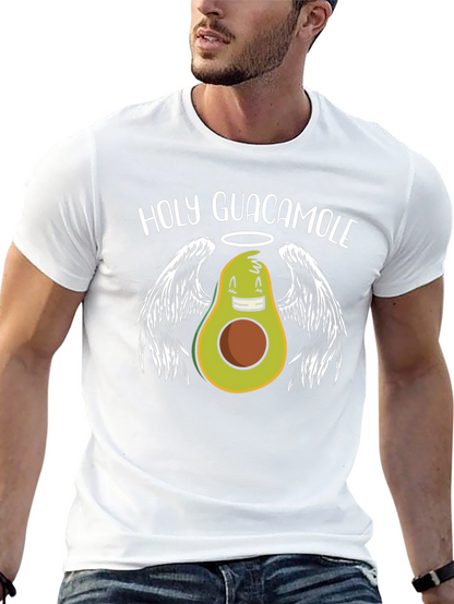 Holy Guacamole Graphic T-Shirt - Avocado Angel Tee