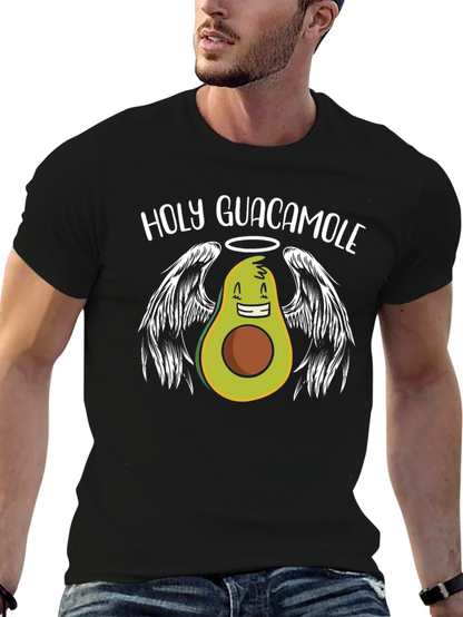 Holy Guacamole Graphic T-Shirt - Avocado Angel Tee