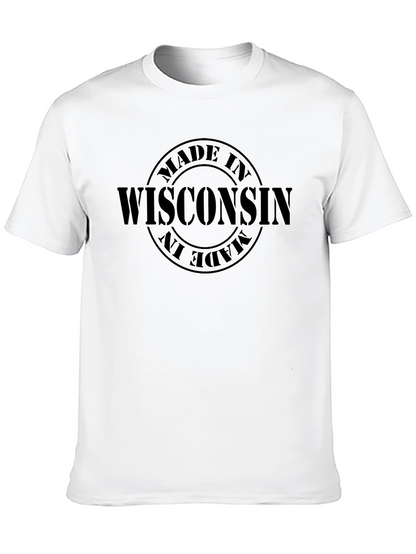Made in Wisconsin T-Shirt - Black Cotton Tee