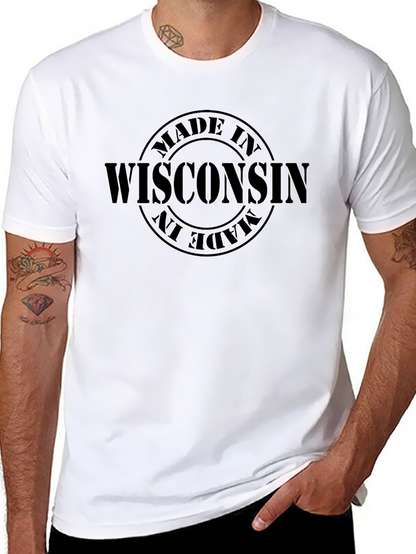 Made in Wisconsin T-Shirt - Black Cotton Tee