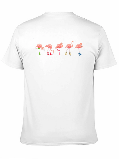 Fun Flamingo Rain Boot T-Shirt - Black