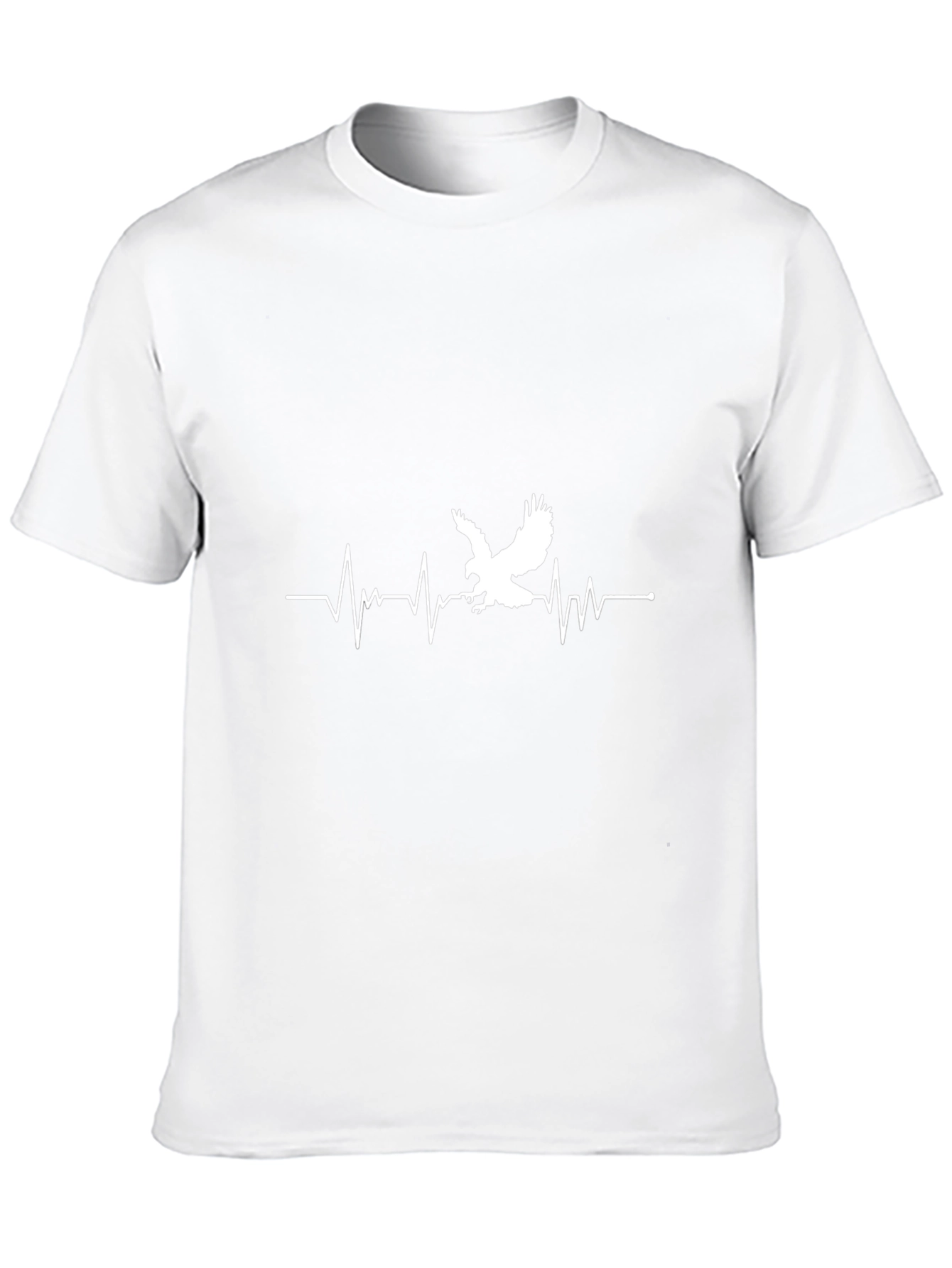 Eagle Heartbeat Graphic Tee - Mens Black T-Shirt