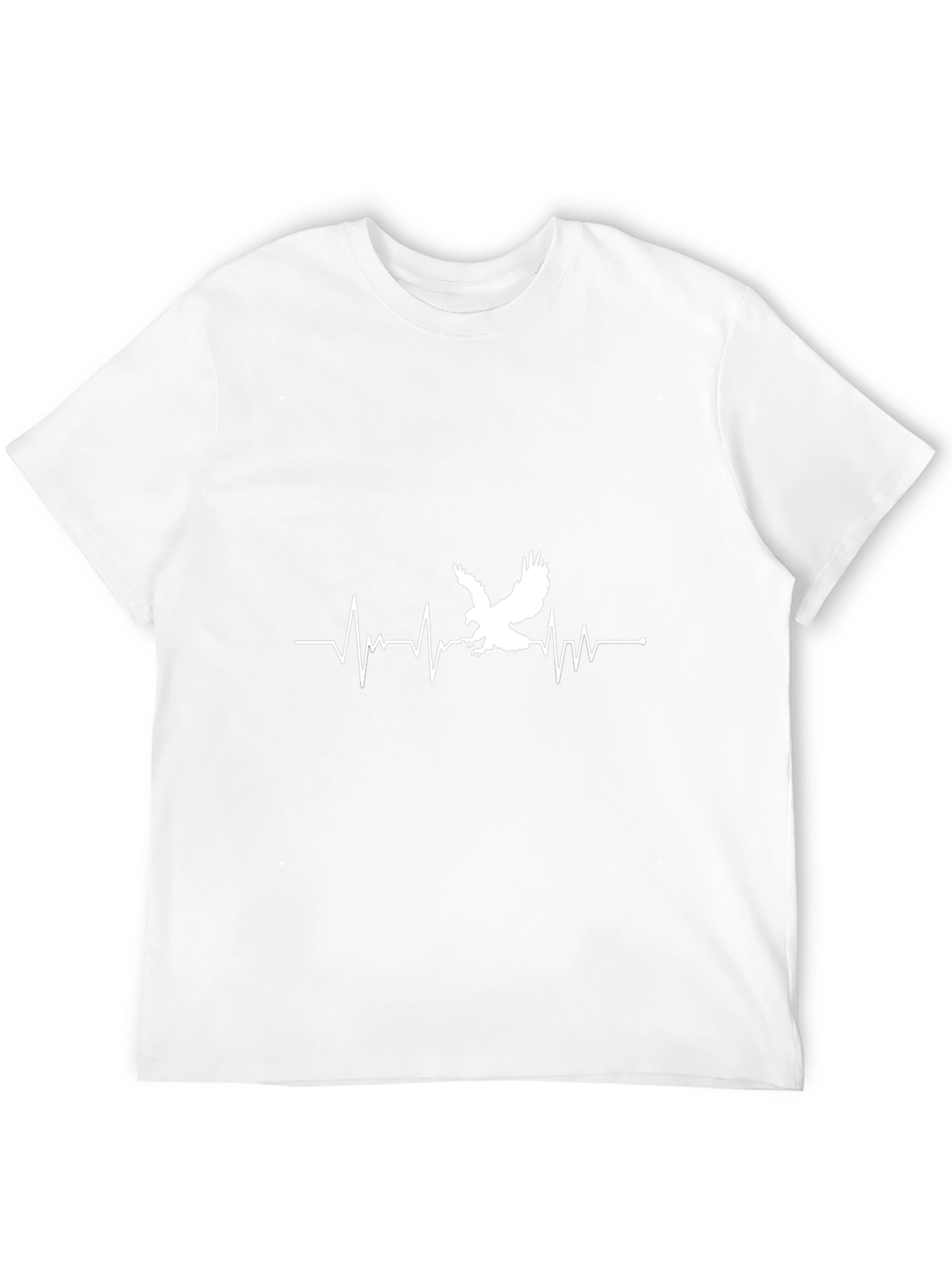 Eagle Heartbeat Graphic Tee - Mens Black T-Shirt