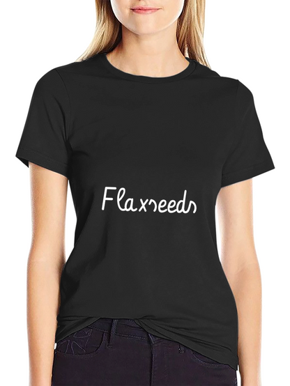 Flaxseeds Tee - Stylish Black T-Shirt