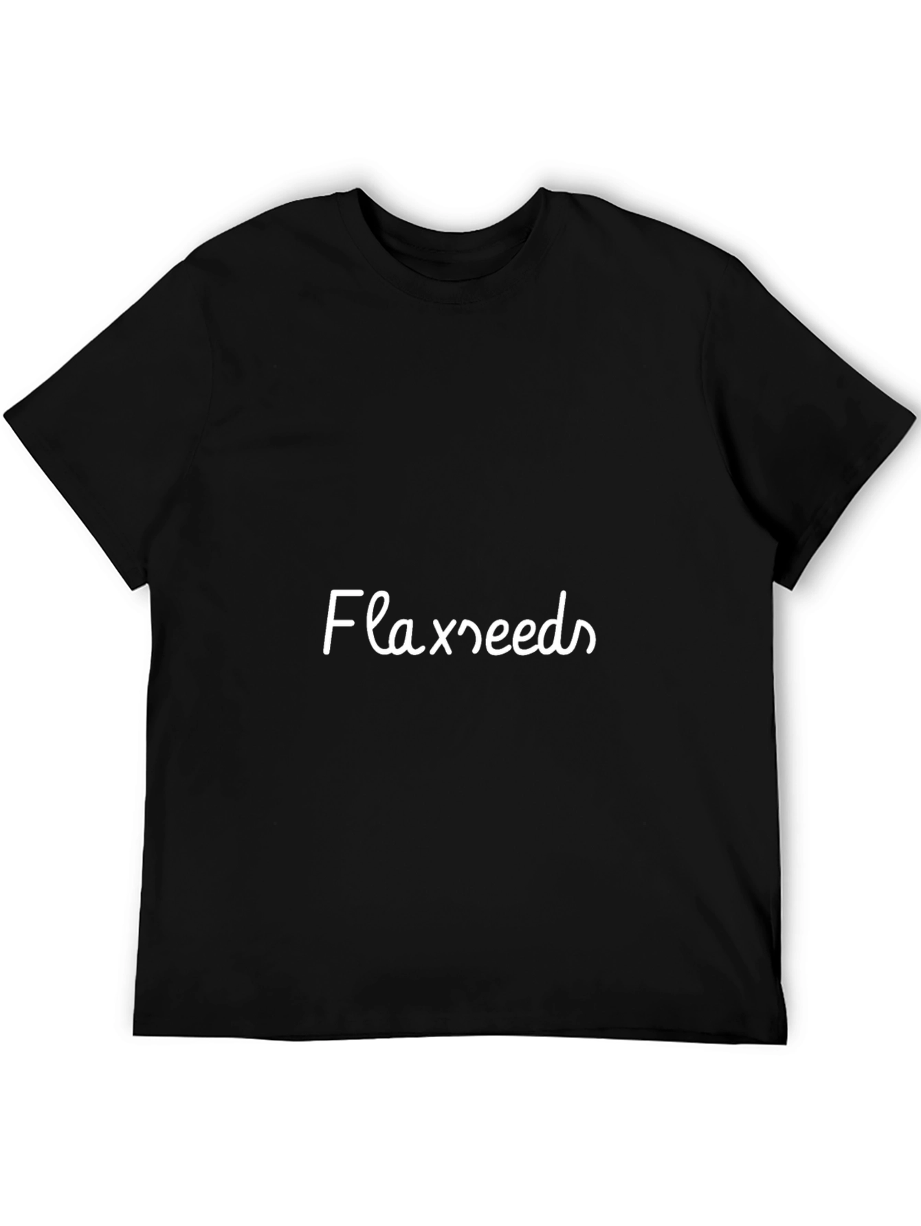Flaxseeds Tee - Stylish Black T-Shirt