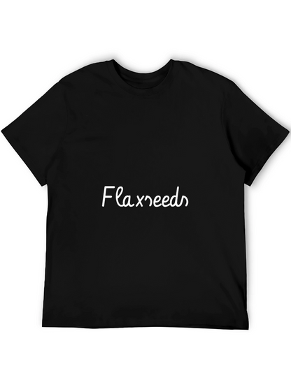 Flaxseeds Tee - Stylish Black T-Shirt