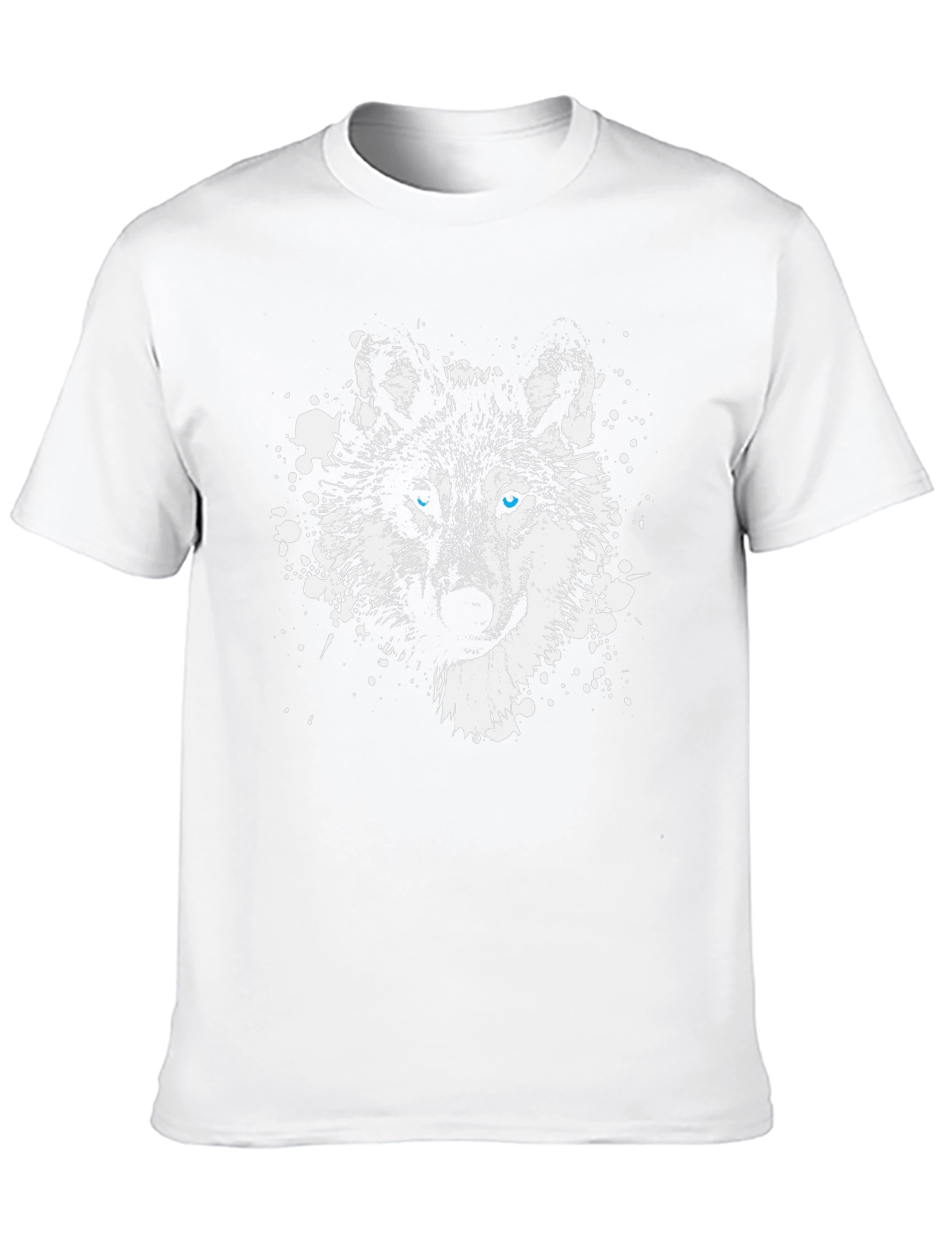 Wolf Graphic Tee - Blue Eyes Black T-Shirt