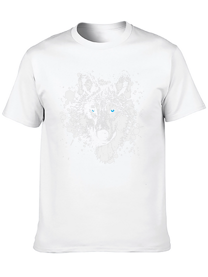Wolf Graphic Tee - Blue Eyes Black T-Shirt