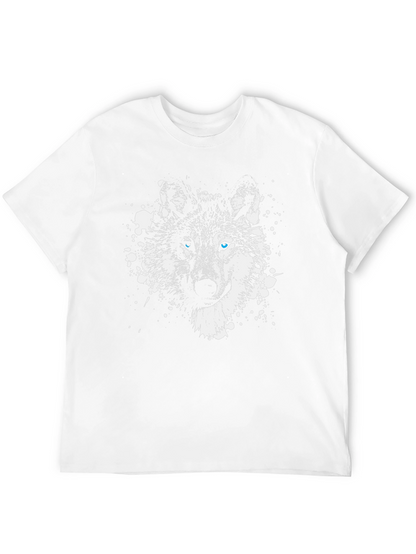 Wolf Graphic Tee - Blue Eyes Black T-Shirt