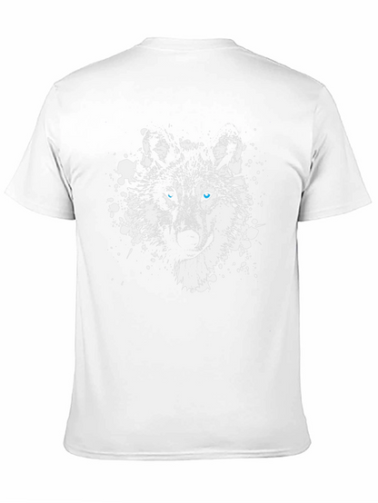 Wolf Graphic Tee - Blue Eyes Black T-Shirt