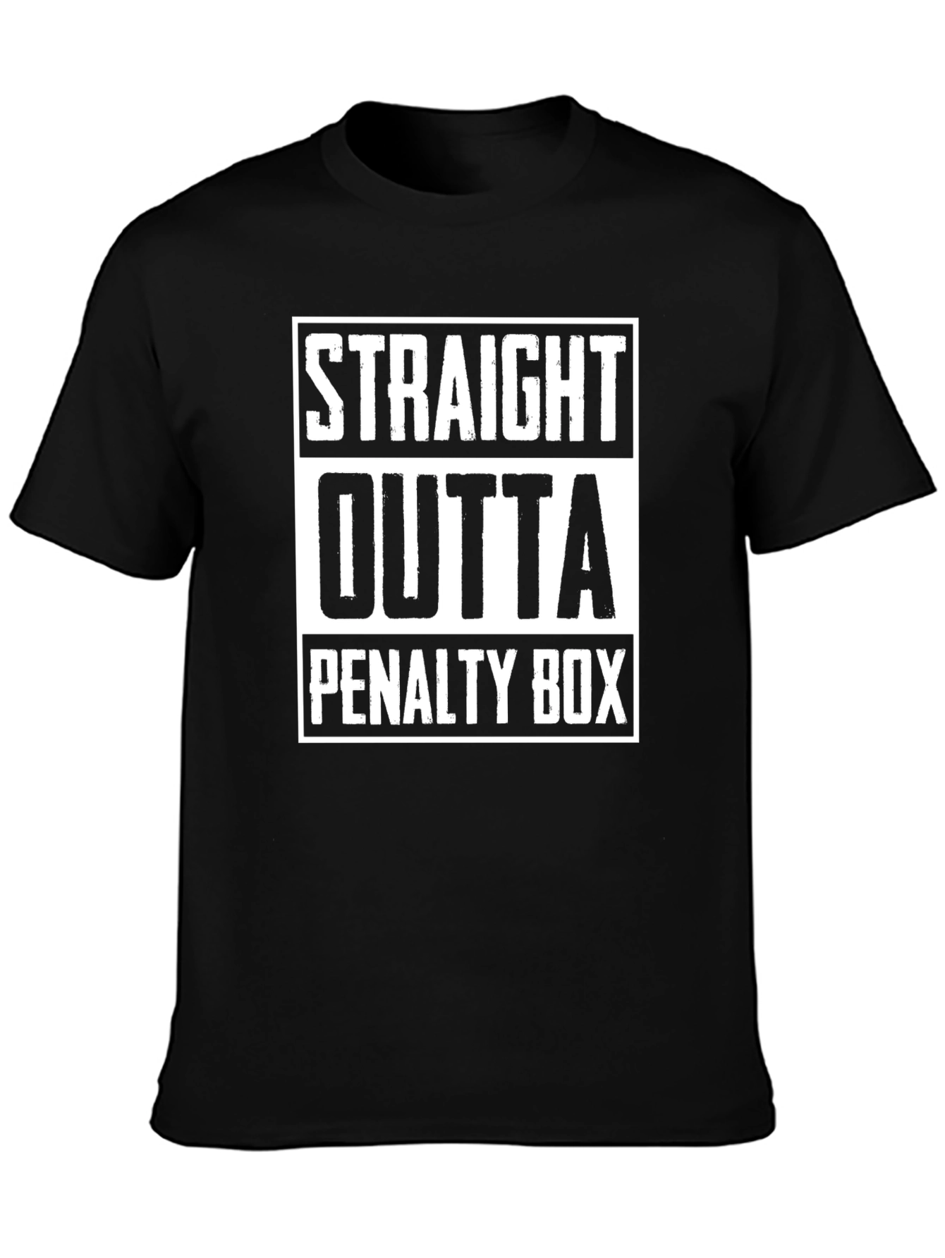 Straight Outta Penalty Box T-Shirt - Hockey Fan Tee
