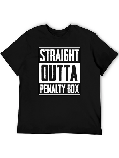 Straight Outta Penalty Box T-Shirt - Hockey Fan Tee