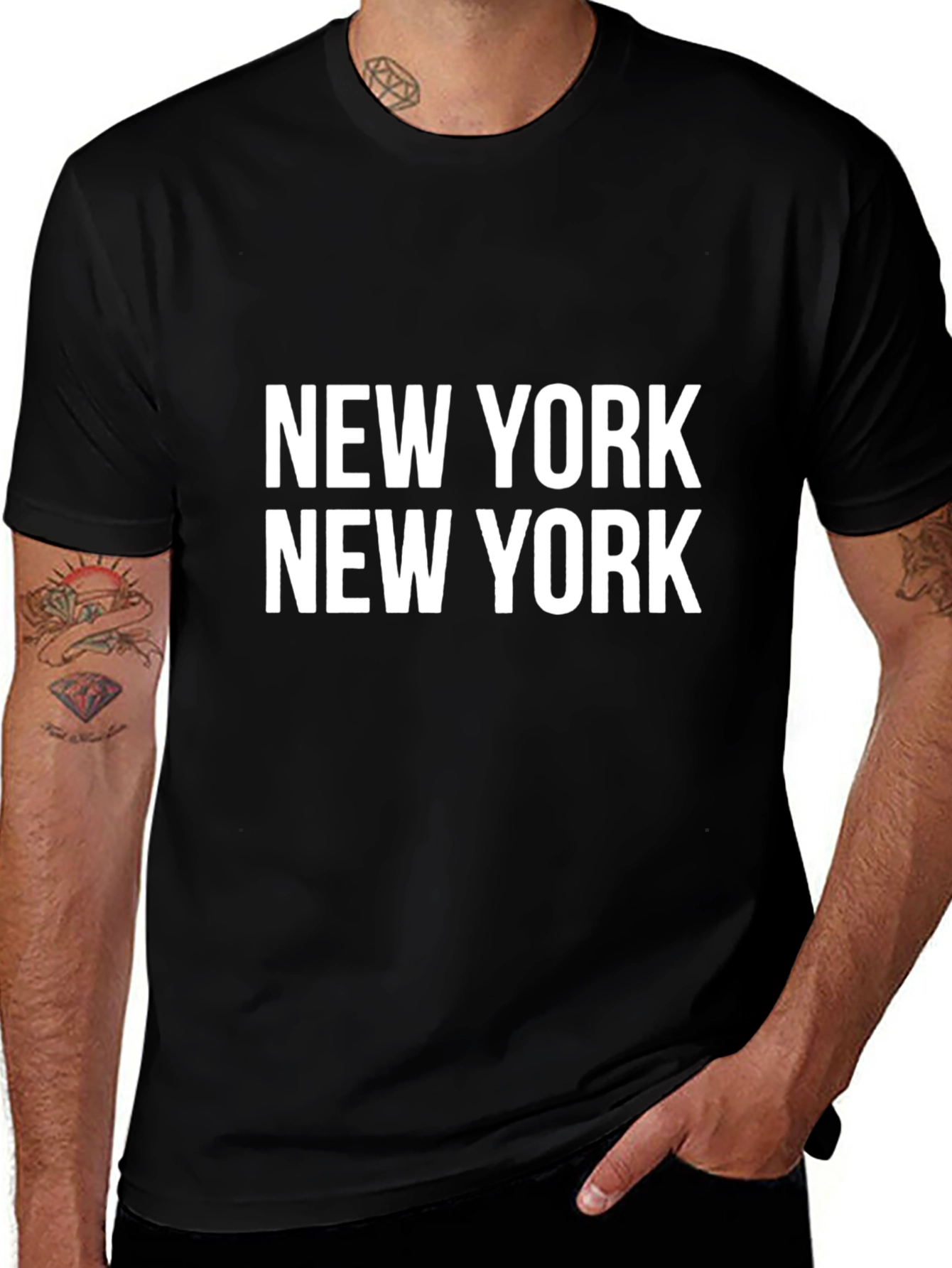 New York New York Black Graphic T-Shirt