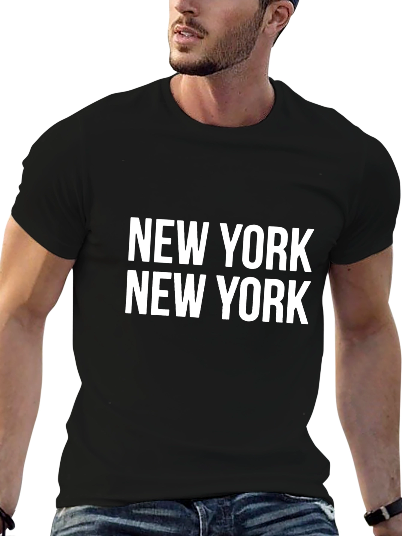 New York New York Black Graphic T-Shirt