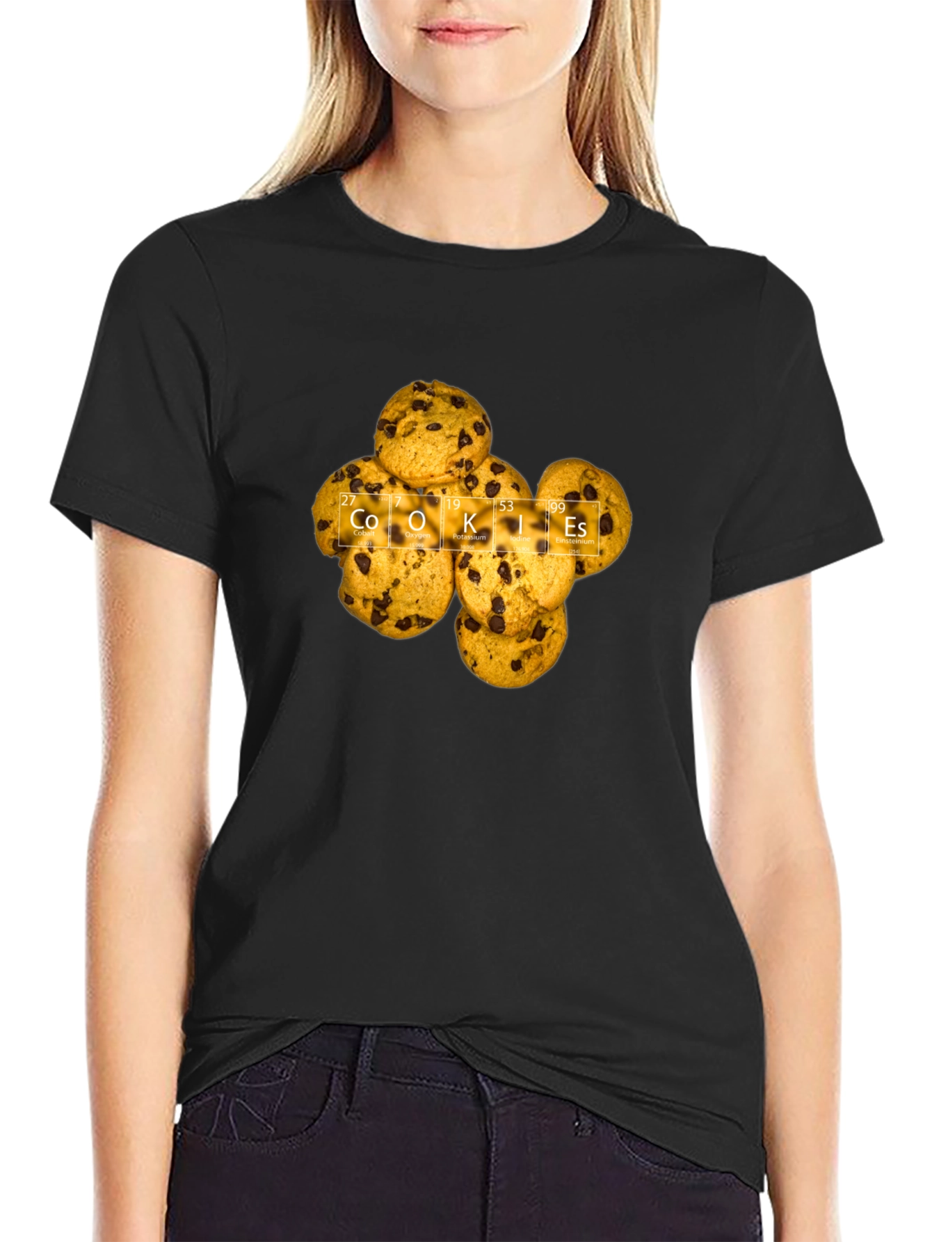 Cookies Periodic Table Mens Black T-Shirt