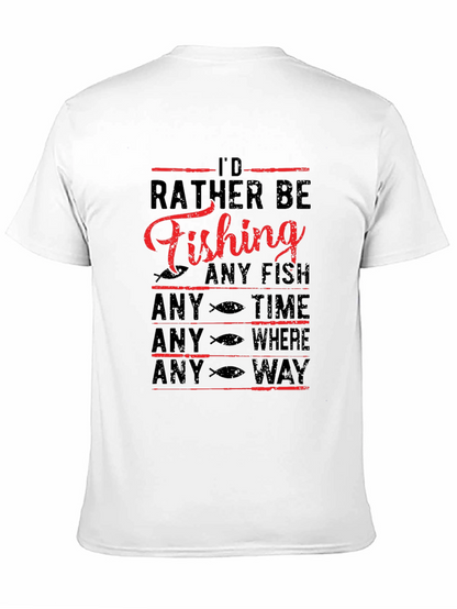 Id Rather Be Fishing Graphic Tee
