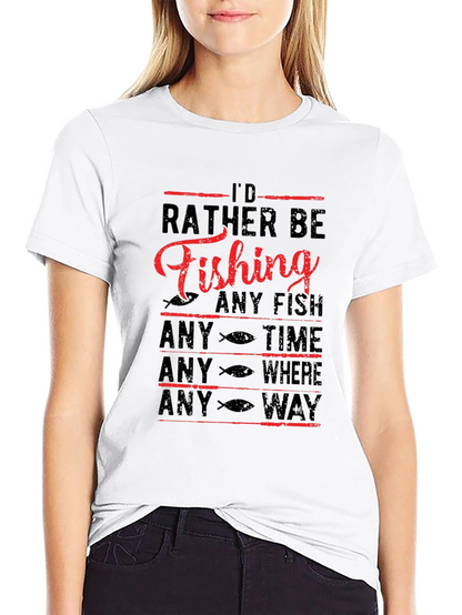 Id Rather Be Fishing Graphic Tee