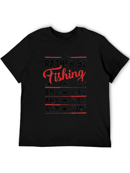 Id Rather Be Fishing Graphic Tee