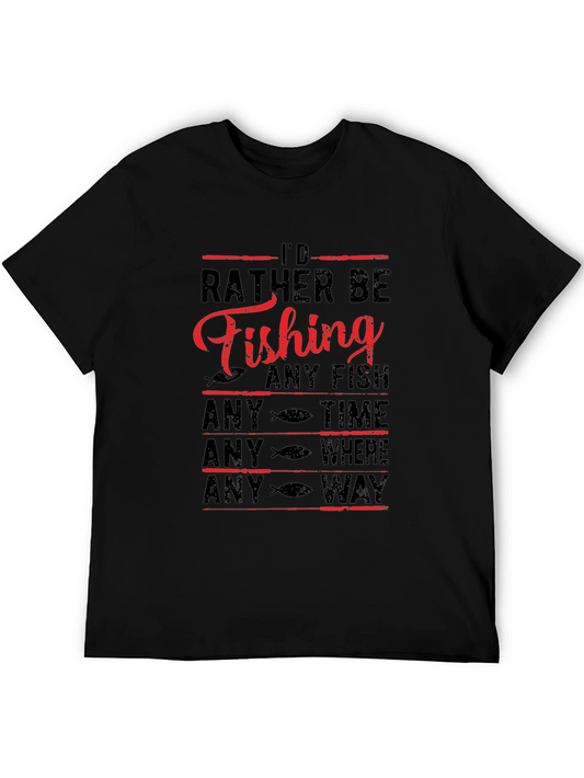 Id Rather Be Fishing Graphic Tee
